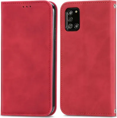 Produktbild von König Design Hülle kompatibel mit Samsung Galaxy A32 5G Kunstleder Handyhülle - Handy Case Rot