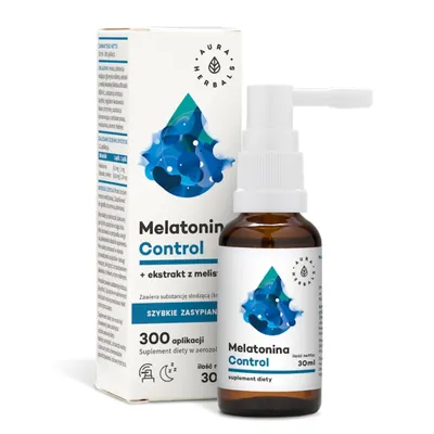 Produktbild von Aura Herbals Melatonin Kontrolle + Melisse 30 ml