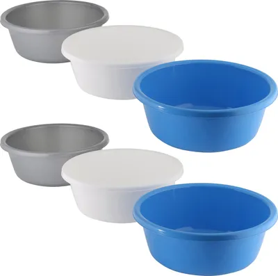 Nivofu Plastikschüssel Set – 4 Stück, Unzerbrechlich, Lebensmittelecht, Für Salat, Obst, Snacks