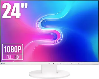 Produktbild von EIZO FlexScan EV2450-WT, 60,5 cm (23.8"), 1920 x 1080 Pixel, Full HD, LED, 5 ms, Weiß