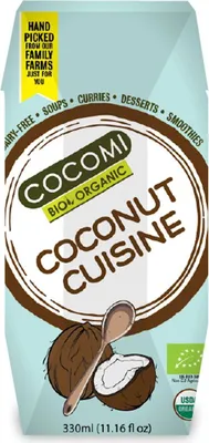 Produktbild von KOKOSMILCH – KOKOSGETRÄNK OHNE GUARKERNMEHL (17 % FETT) 330 ml – COCOMI