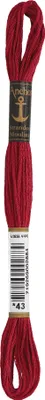 Produktbild von Anchor Sticktwist 4635000-00043 rubinrot Stickgarn, 100 % Baumwolle