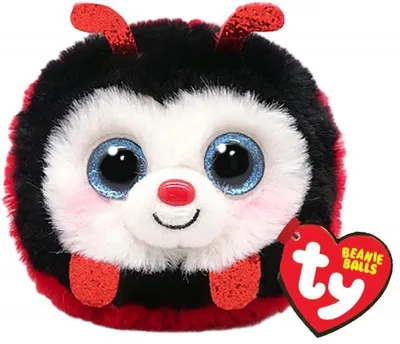 Image de Ty Izzy Ladybug Doudou Puffies - Extra soft
