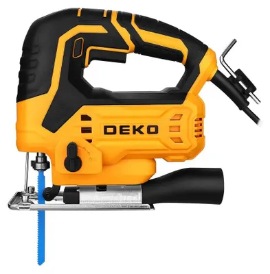 Image de Scie sauteuse électrique - DKJS55XL65 - Puissance : 550W - Tension : 220V AC - Vitesse : 3000 tr/min - Idéale pour le travail du bois et les travaux de bricolage