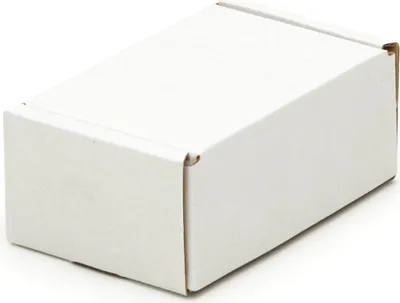 Produktbild von 100 Visitenkartenkartons 90 x 60 x 40 mm Kartons Wellpappe Versandkartons weiß