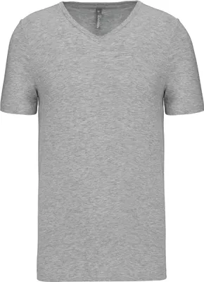 Produktbild von Kariban Herren T-Shirt Kurzarm V-Neck V-Ausschnitt Basic Kurzarmshirt, Größe:3XL, Farbe:Light Grey Heather