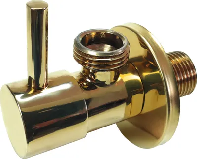 Produktbild von Gold-Eckventil 1/2"x1/2"", Keramikkopf