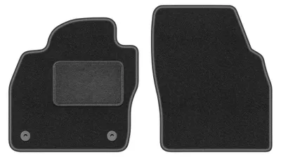Produktbild von Velours-Fußmatten Vorne für Seat Ibiza V 2017- (Schrägheck) – 2-tlg, Graphit, passgenau – Wielganizator LUX