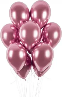 Produktbild von Balony chromowane różowe 33cm 50szt