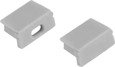 Produktbild von A15 LED Profil Silber 2x Endkappen