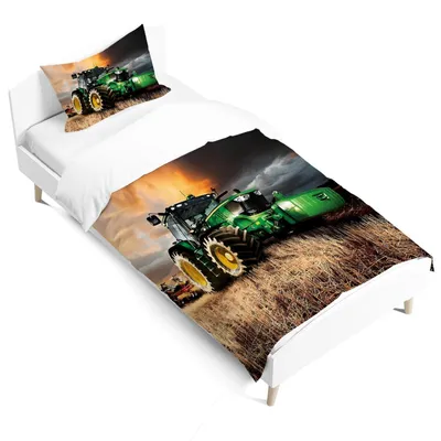 Immagine prodotto di Solidchoice - Set di biancheria da letto con motivo di trattore per bambini
