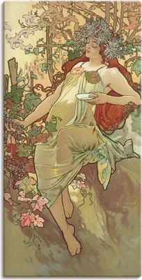 Produktbild von ARTland Leinwandbild Automne (Herbst), 1896 Größe: 20x40 cm