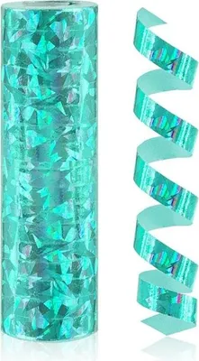 Produktbild von Luftschlangen holografisch türkis