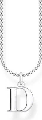 Image de Collier THOMAS SABO, lettre "D", en argent sterling 925
