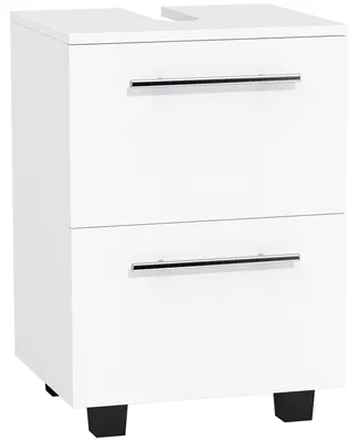 Produktbild von HOMCOM Waschbeckenunterschrank Unterschrank mit Schrankfach, Schublade Weiß