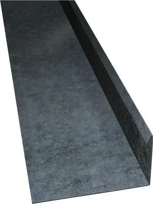 Produktbild von PRECIT Winkelblech mit Wasserfalz verzinkt 2000 mm x 80 mm x 155 mm