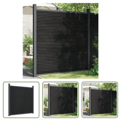 Obrázek produktu pro The Living Store Zaunelement Grau 173x186 cm WPC