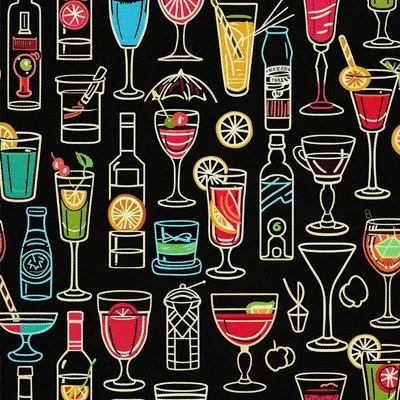 Produktbild von OUTDOOR DEKOSTOFFE OXFORD - Motiv Cocktail | DX8368