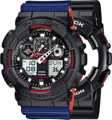 Image de Zegarek Casio G-Shock SET GA-100-1A4ER + BEZEL 10358741 + PASEK 10527467 20BAR