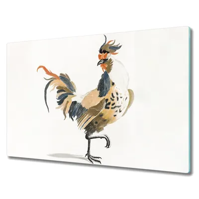 Produktbild von Coloray Küchenbrett Kochplattenabdeckung Hackbrett Schneidebrett Herdabdeckplatte 80x52 cm - Tiervogelschwanz