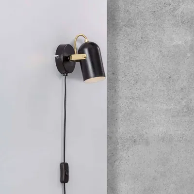 Produktbild von Nordlux Wandspot Lotus Schwarz, Messing 50101003