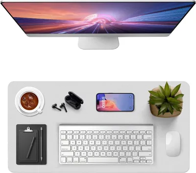 Obrázok produktu pre Podložka na stôl 80 x 40 cm, vodotesná Imitácia kože, do kancelárie