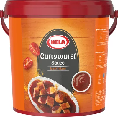 Obrázok produktu pre Hela Currywurst Sauce mierne pikantná koreninová omáčka na currywurst 10000ml