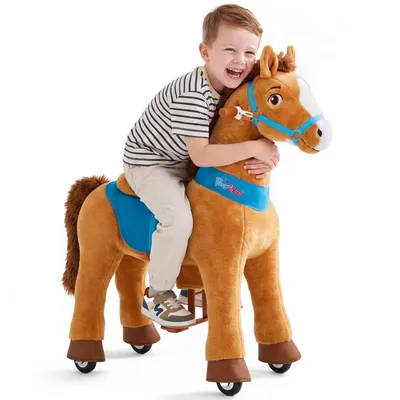 Produktbild von PonyCycle Modell E Reitpferd auf Rollen Reit Einhorn Pferd Reiten Spielzeug - E437