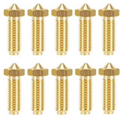 10x 0,4 mm Messing-Düsen für Anycubic Kobra 2
