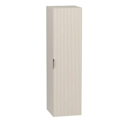 Produktbild von WENA Badezimmerschrank, geriffelte Fronten, Kaschmir,  1 Softclose Tür, B/H/T ca. 33/120/33 cm
