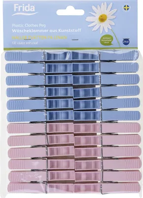 Produktbild von Frida 49031 Wäscheklammern Kunststoff, mehrfarbig, 24-teilig (1 Set)