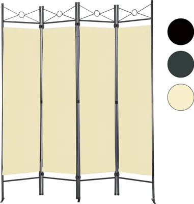 Produktbild von Paravent hellgelb, Raumteiler, Trennwand, spanische Wand