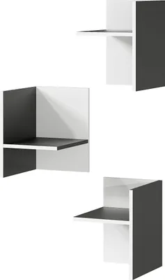 3er-Set Archiveinsätze 27x37x35 cm grafit/weiß