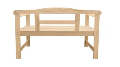 Obrázok produktu pre Záhradná lavička parková lavička masív Park Stabil wood natural biss lavička pre 2 osoby 118cm