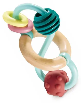Immagine prodotto di Hape Anello da dentizione colorato in legno