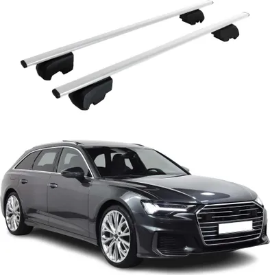 Produktbild von Dachträger Grundträger für Audi A6 2018-2025 Alu Silber ABE 2x