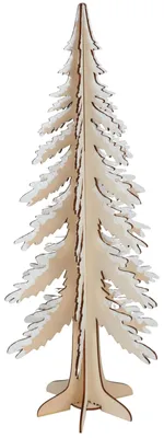 Image de Décoration en bois de Noël Sapin 45 cm Noël Hiver Neige