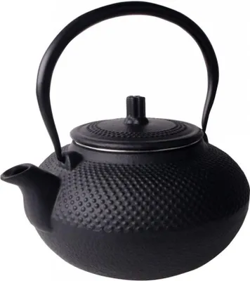 Produktbild von Gusseiserne Teekanne 15L im japanischen Stil - Asia Teesieb schwarz