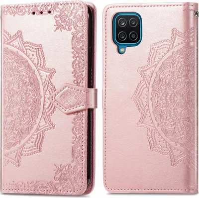 Immagine prodotto di Custodia a libro imoshion Mandala per Samsung Galaxy A12 - Oro rosa