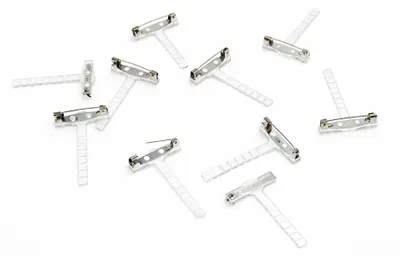 Produktbild von 10 x Anstecknadel Anstecker Hochzeit Corsage Revers Clip Pin Corsageclip