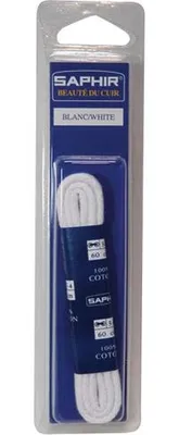 Image de Lacets Cordelets 60cm Blanc 1 Paire - Saphir