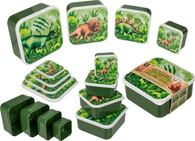 Produktbild von OOTB Brotdose Dinosaurier 4er Set