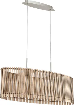 Produktbild von EGLO Pendelleuchte Sendero, Hängelampe Boho, Hängeleuchte, Esstischlampe Natur, Wohnzimmerlampe hängend mit E27, 77,5 cm