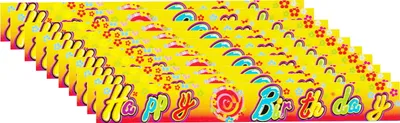 Produktbild von 10x Girlande Happy Birthday Geburtstag Dekoration Banner Party Feier Banderole