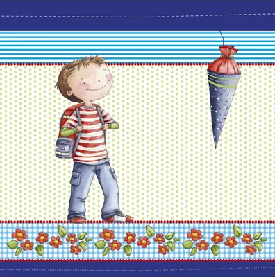 Produktbild von Serviette 33x33cm 20Stück Schulanfang Leni & Paul
