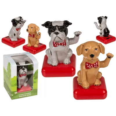 Produktbild von Winkender Hund Solarzelle 10,5 cm Kun