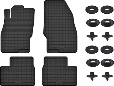 Produktbild von Gummimatten Mit Stoppern Für: Fiat Doblo Ii (2009-2020) Schwarz Set