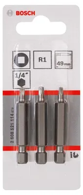 Obrázok produktu pre Bosch 3 ks R1 Extra Hard 1/4" E6.3 49 mm