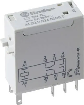 Image de Finder 46.52.9.024.0000T Relais enfichable 230 V/AC 8 A 2 inverseurs 1 pce