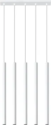 Produktbild von Hängeleuchte PASTELO 5 weiß 5xG9 8W Stahl 90x5x45cm Sollux Lighting